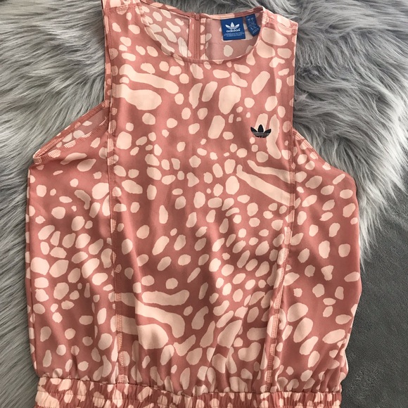 Adidas || Chiffon Animal Print Romper Size M - Picture 2 of 8
